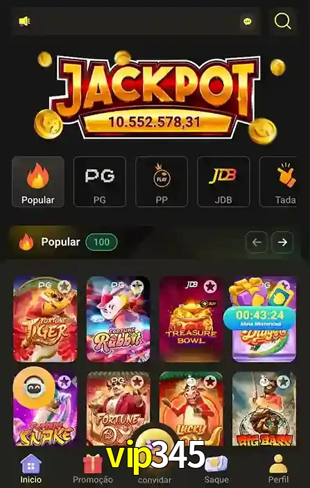 Promoções Especiais no vip345 App